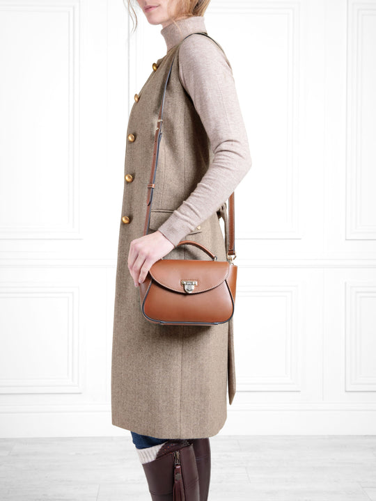 The Blenheim - Women's Mini Handbag - Tan Leather