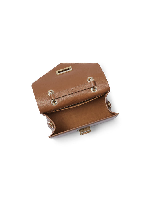 The Loxley Mini Cross Body Bag - Pebbled Tan Leather