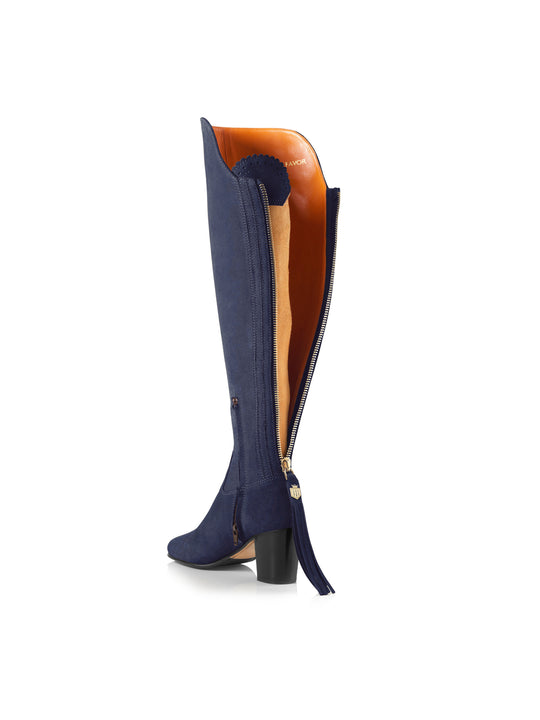 The Heeled Amira - Ink Suede