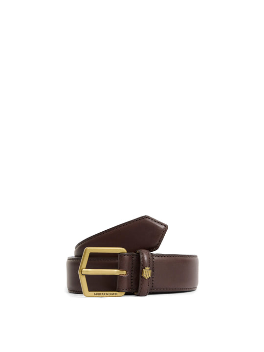 The Wentworth - Men's Belt - Mahogany Leather