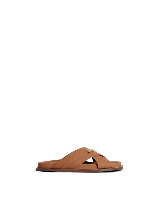 The Southwold - Women's Footbed Sandals - Tan Leather