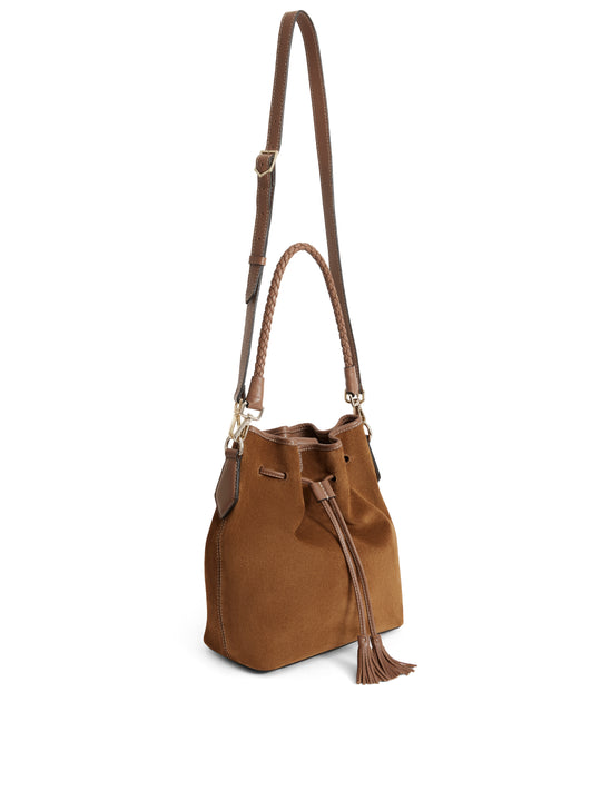 Bibury Bucket Bag Tan Suede