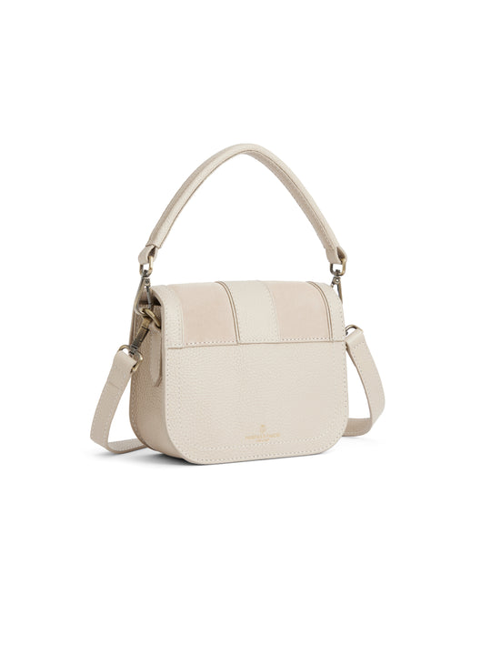 Clarence Handbag Stone Suede