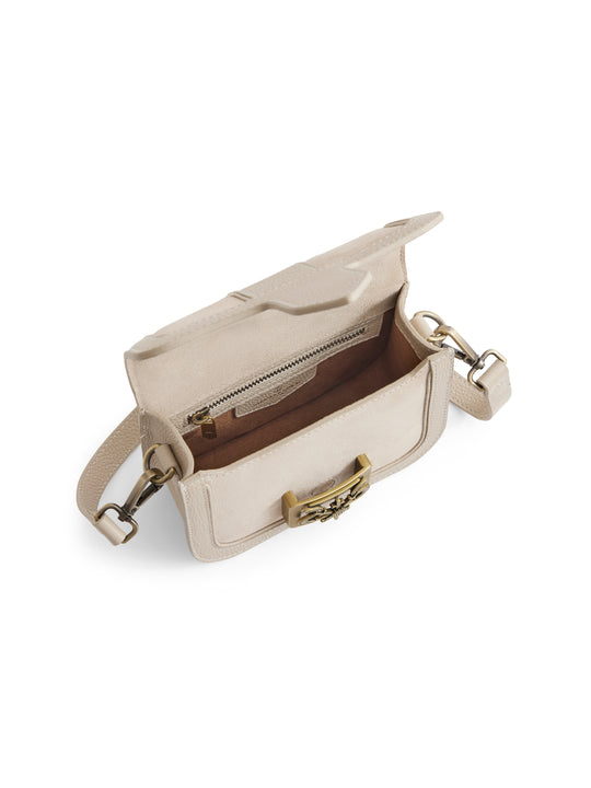 Clarence Handbag Stone Suede