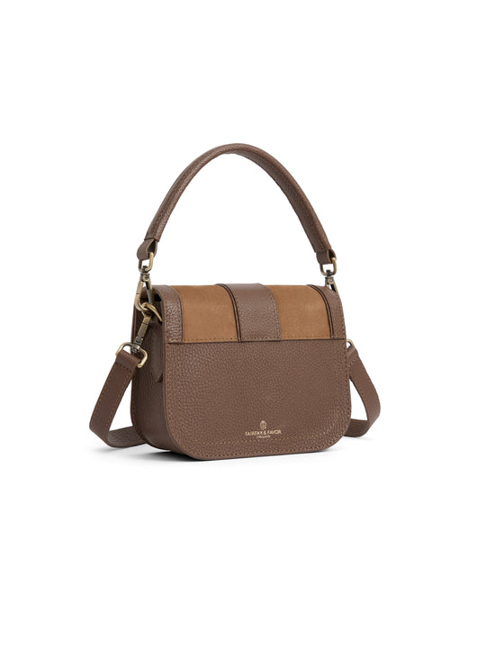 Clarence Handbag Tan Suede