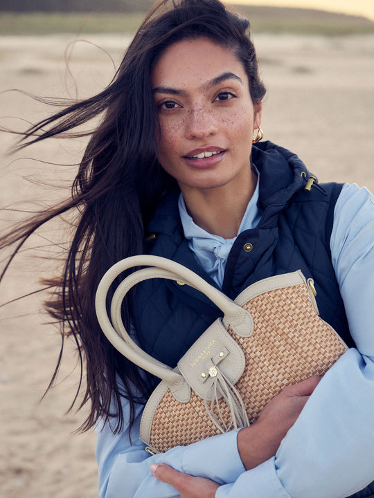 The Windsor - Women's Mini Basket Bag - Stone (Store Exclusive)
