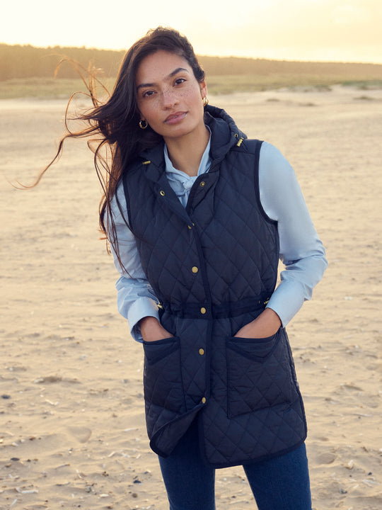 The Millie - Women's Quilted Gilet - Navy