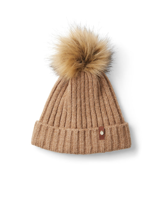 The Signature Bobble Hat - Women's Bobble Hat - Camel