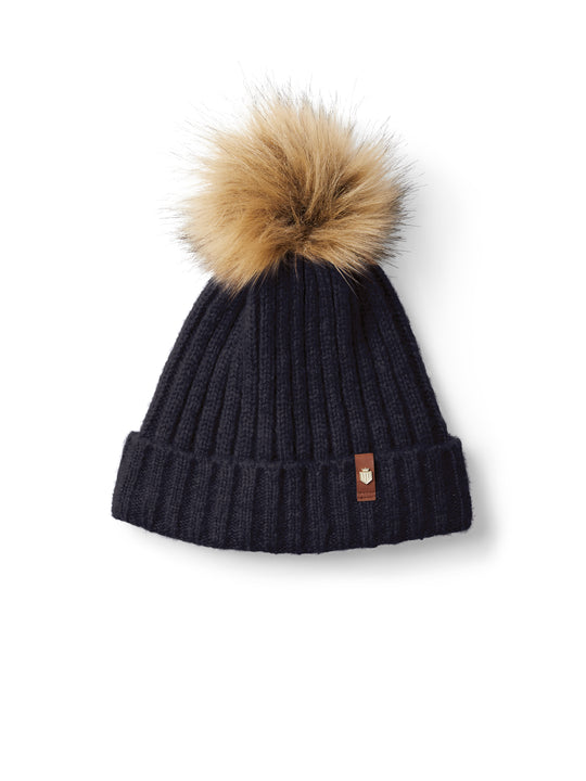 The Signature Bobble Hat - Women's Bobble Hat - Navy