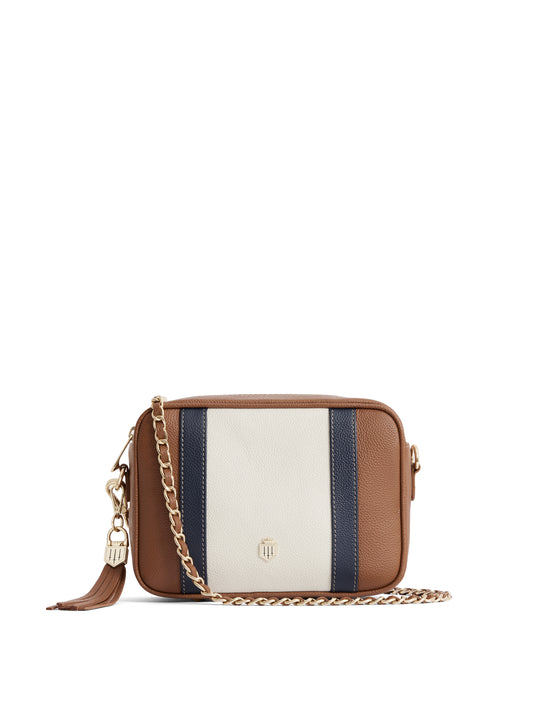 The Finsbury - Women's Crossbody Bag - Tri-Color Leather