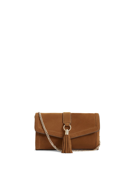 Langham Clutch Tan Suede