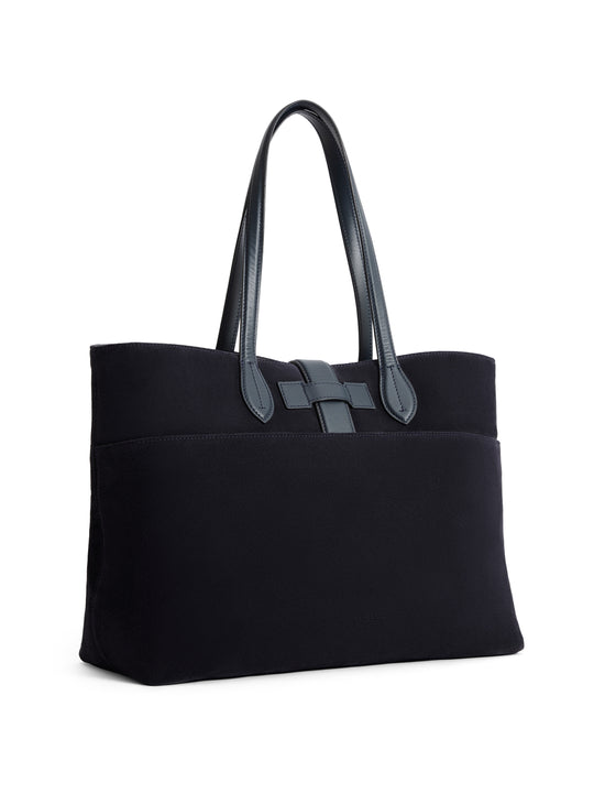 Langham Tote - Navy Suede