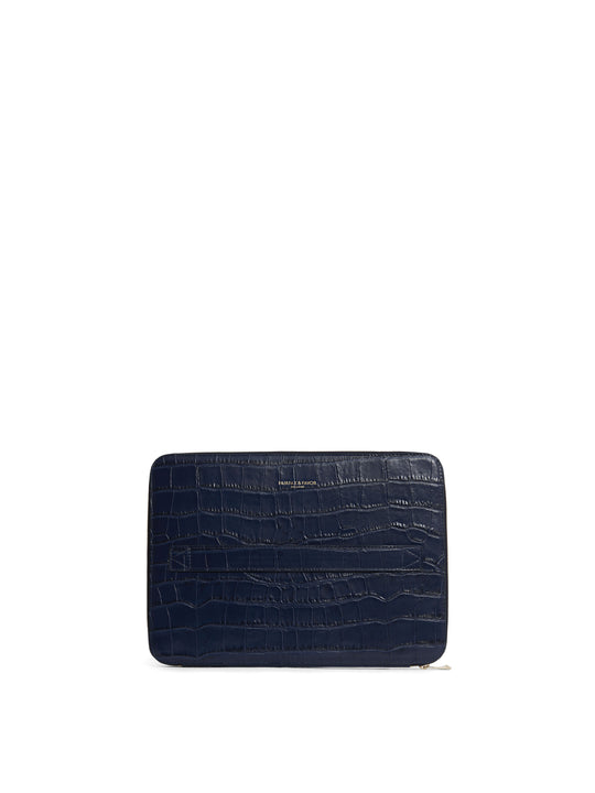 The Moorgate - High Shine Navy Croc