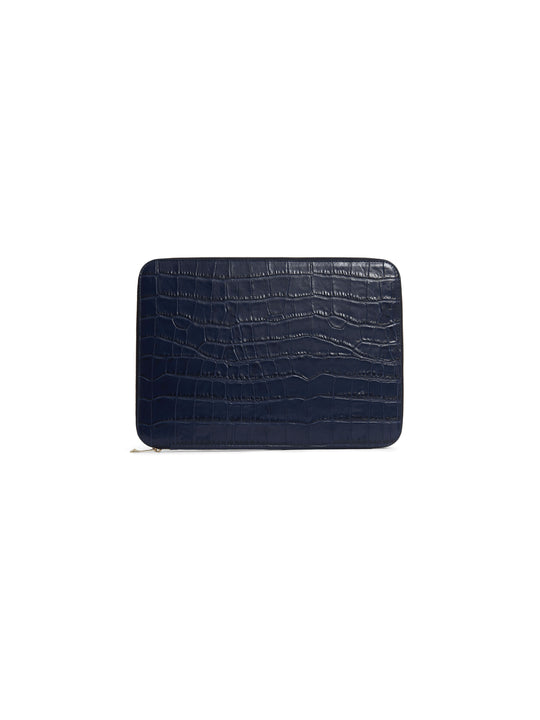 The Moorgate - High Shine Navy Croc