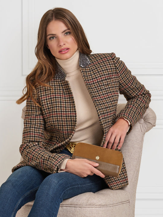 The Salisbury - Women's Travel Wallet - Tan Suede