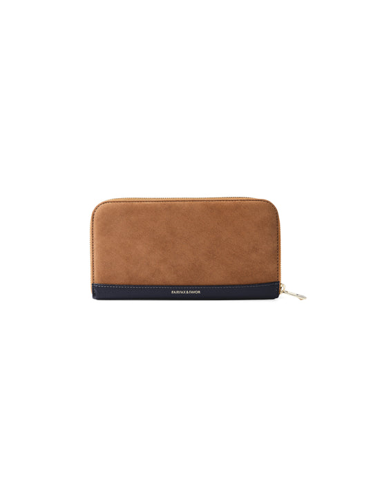 Salisbury Purse - Tan & Navy