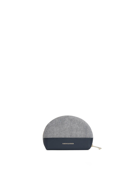 The Chiltern - Women's Coin Purse - Denim Suede