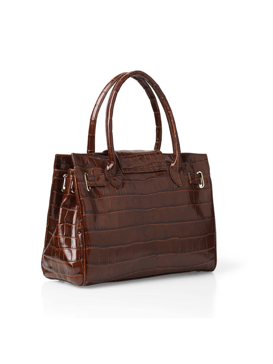 The Windsor Handbag - Conker Leather
