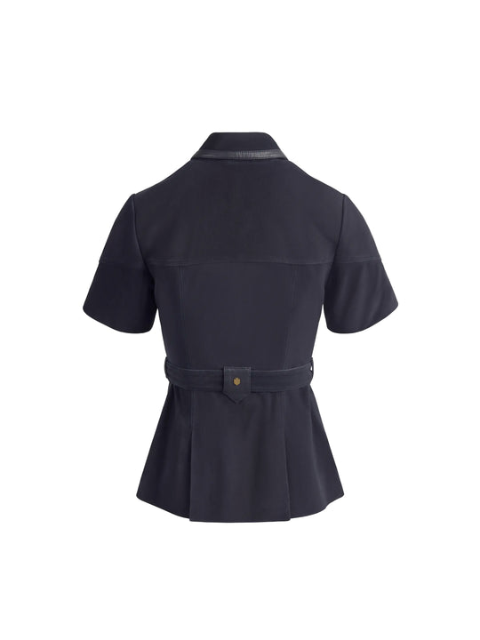 Gina - Navy Suede