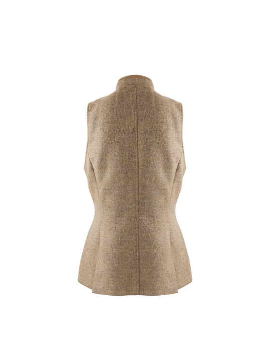 Madeline Gilet - Taupe Herringbone