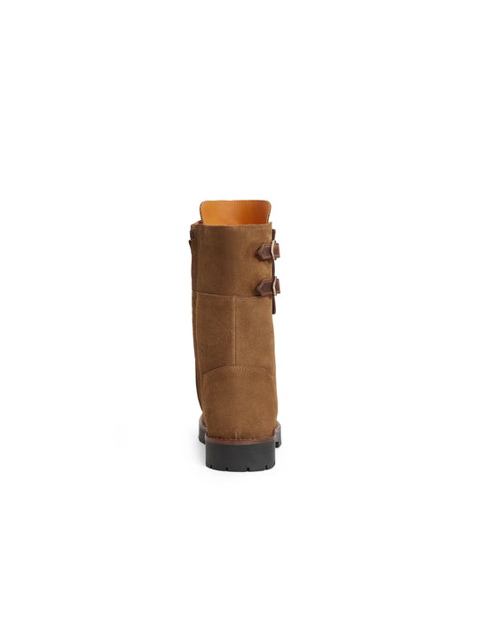 Windsor Combat Boot - Tan Suede