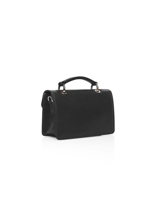 The Loxley Mini Cross Body Bag - Black Suede
