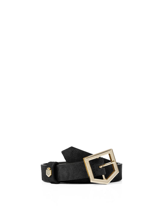 The Sennowe - Women's Belt - Black Suede