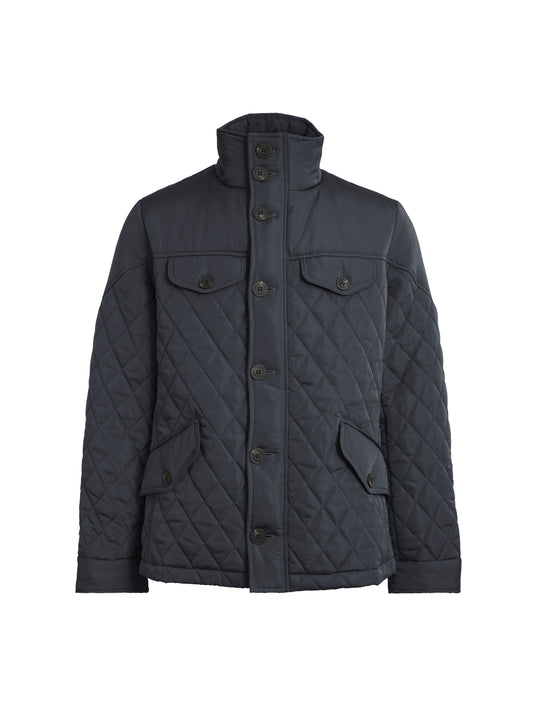 The George - Men's Jacket - Navy Quilt