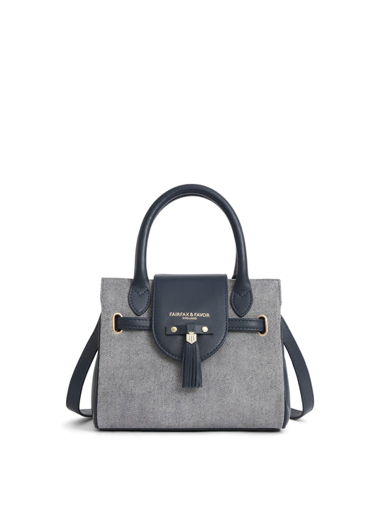 The Windsor - Women's Mini Handbag - Denim Suede