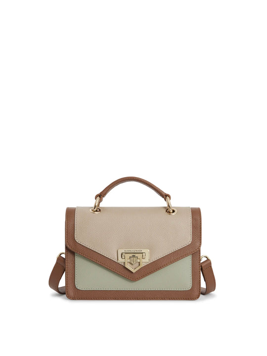 Loxley Mini Cross Body Bag - Mint Tri-Colour