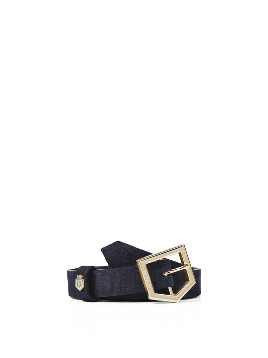 The Sennowe - Women's Belt - Navy Blue Suede