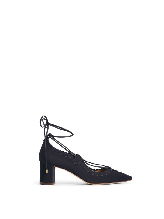 The Pembridge - Women's Mid Heel Shoes - Navy Suede