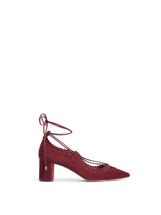 The Pembridge - Women's Mid Heel Shoes - Ruby Suede