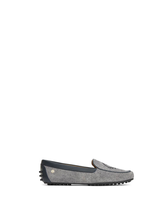 The Richmond - Women's Driving Shoes - Denim Suede
