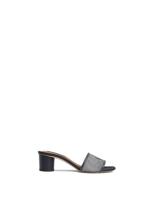 Richmond Mule - Denim Suede