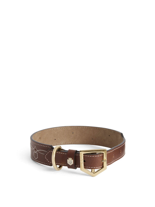 The Rockingham - Dog Collar - Tan Leather