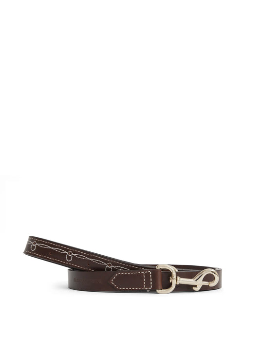 The Rockingham - Slim Dog Lead - Tan Leather