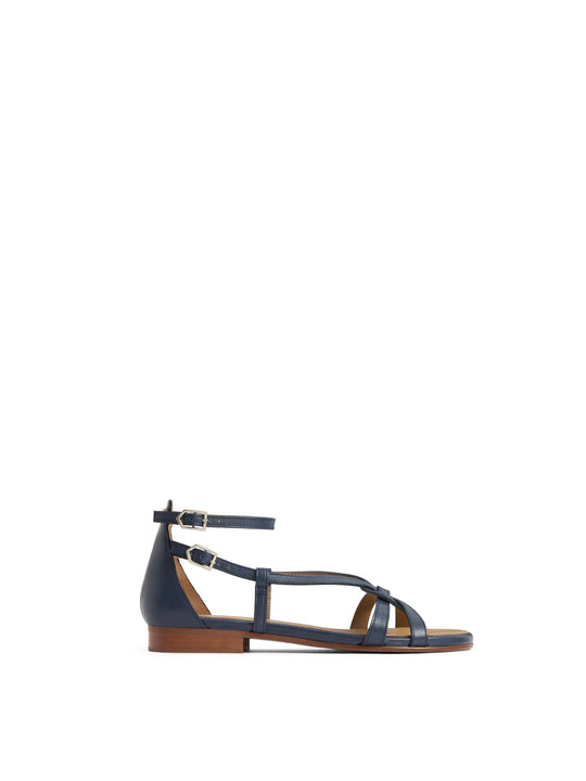 The Rome - Women's Sandals - Navy Leather
