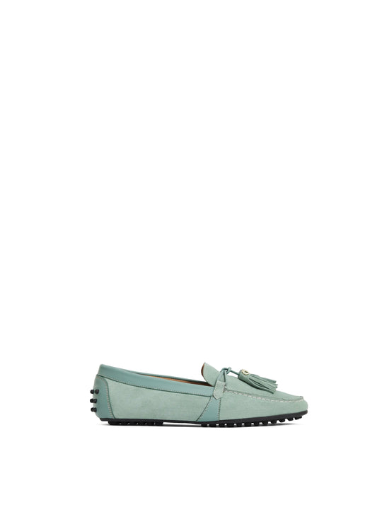 The Rutland - Women's driving Shoes - Mint Suede