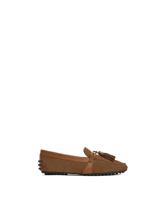 The Rutland - Women's Driving Shoes - Tan Suede