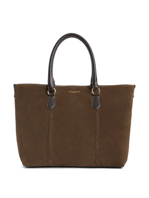 Seville Tote - Dark Taupe Suede