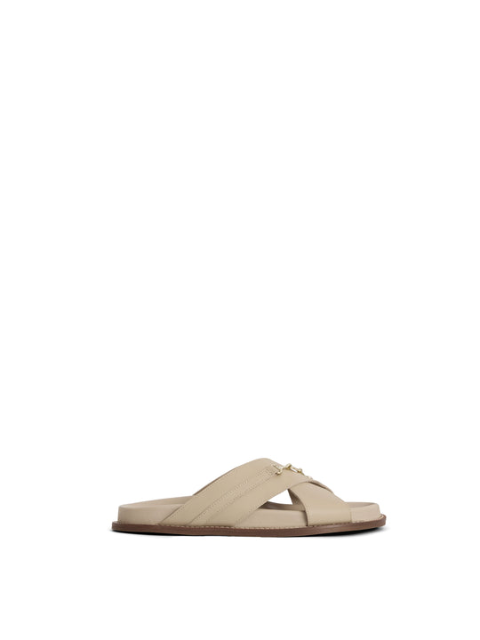 The Southwold - Women's Footbed Sandals - Stone Leather
