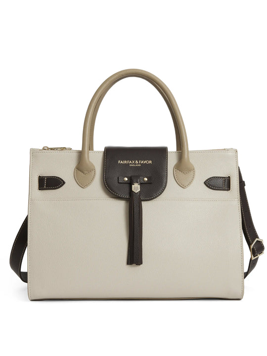 The Windsor - Women's Work Bag - Neutral Tri-Color Leather