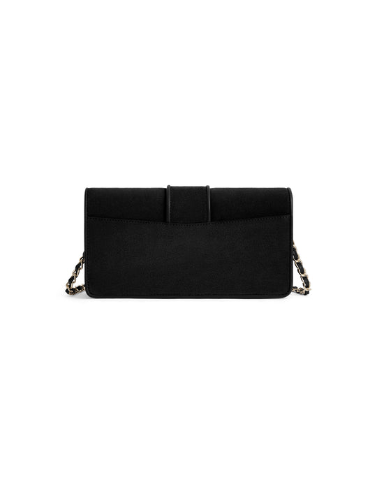 Belmont Clutch - Black Suede