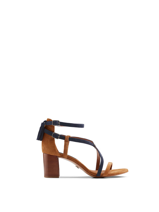 The Heeled Brancaster - Tan &amp; Navy