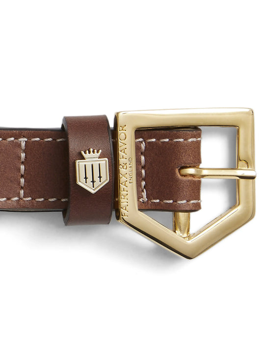 Rockingham Dog Collar - Tan Leather