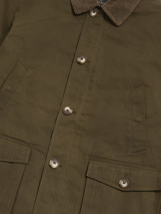 Archie Wax Jacket - Khaki Brown