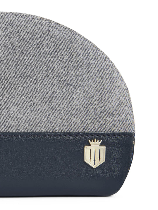 Chiltern Coin Purse - Denim Suede