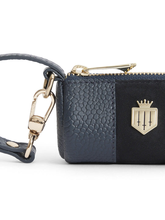 Dog Bag Holder - Navy Scotchgrain