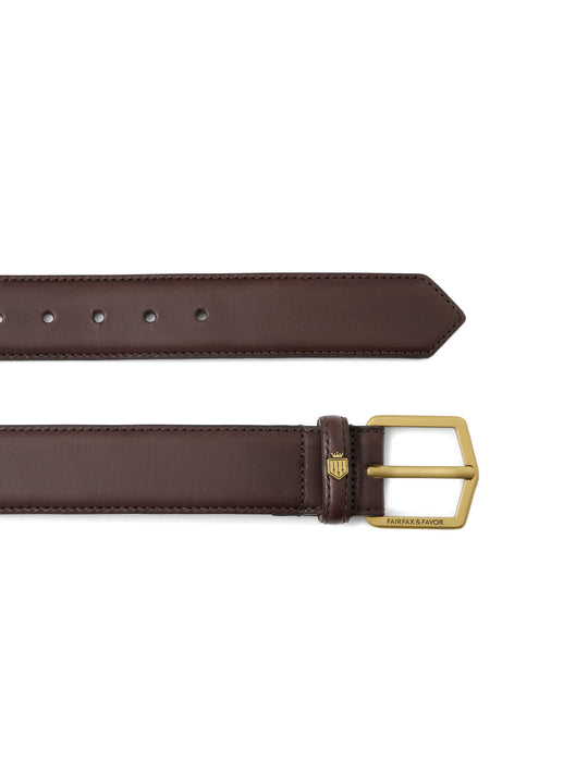 The Wentworth - Men's Belt - Mahogany Leather